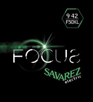 Savarez Focus Stainless Steel Alloy Electric Guitar, Extra Light 9-42