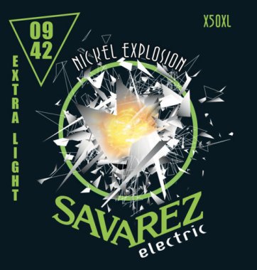 Savarez Nickel Explosion Electric Guitar Strings Extra Light 9-42