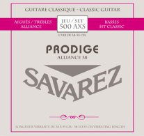 Savarez Prodige 500AXS Fractional Guitar Strings 38-55 cm, Full Set