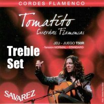 Savarez Tomatito T50R NT Flamenco Guitar Strings, Treble Set