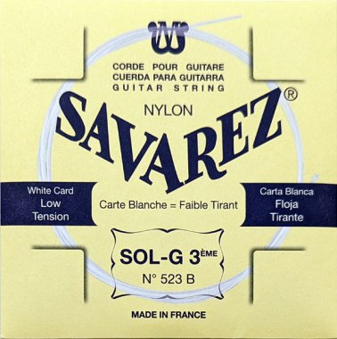 Savarez Traditional 523B - 3rd string (g), low tension .0394