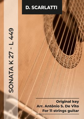 Scarlatti | Sonata K27-L449, for 11-string guitar, PDF download