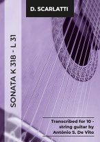 Scarlatti | Sonata K318-L31, for 10-string guitar, PDF download