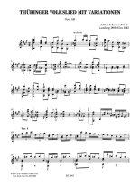 Scholz |Thuringer Volkslied mit Variationen, Op. 141 for solo guitar