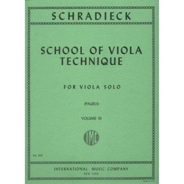 Schradieck | School of Viola Technique Vol. III for viola solo