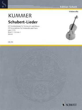 Schubert | Opus 117b, 25 transcriptions for cello and piano