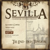 Sevilla Tie End High Tension Classical Guitar Strings, Full Set