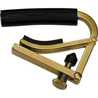 Shubb C1B Brass Capo for Steel String Acoustic or Electric Guitar