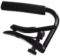 Shubb C1K Black Chrome Capo for Steel String Acoustic or Electric Guitar