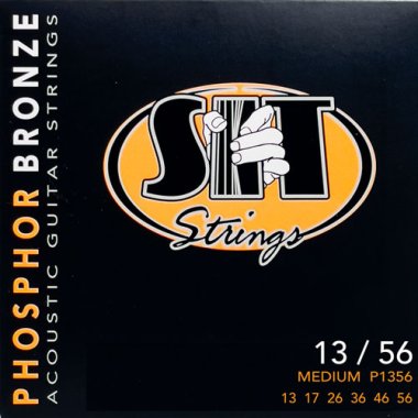 SIT Acoustic Guitar Phosphor Bronze Strings Medium 13-56