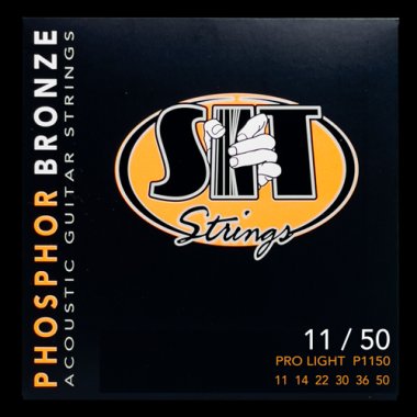 SIT Acoustic Guitar Phosphor Bronze Strings Pro Light 11-50