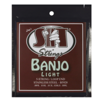 SIT B5920 5-String Banjo Strings, Stainless Steel, Light, Loop End