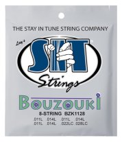 SIT BZK1128 Silver Plated Copper Loop End Bouzouki Strings, 11-28