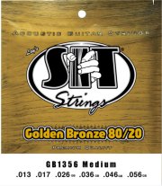 SIT GB1356 Golden Bronze 80/20 Acoustic Strings Medium 13-56