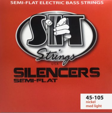 SIT NRL45105L Silencers Semi Flat Nickel Bass Strings Medium 45-105