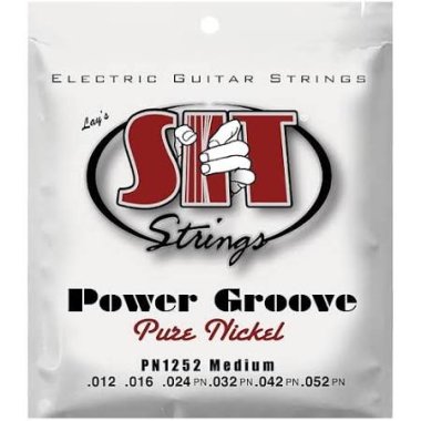 SIT PN1252 Power Groove Pure Nickel Electric Guitar Strings 12-52