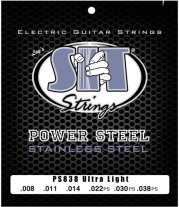 SIT PS838 Power Steel Electric Guitar Strings Ultra Light 8-38