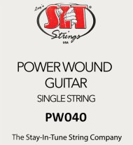 SIT PW040 Power Wound Nickel Electric Guitar .040, single string