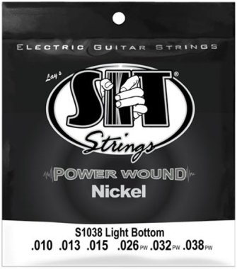 SIT S1038 Power Wound Nickel Electric Guitar Strings 10-38