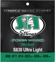 SIT S838 Power Wound Nickel Electric Guitar Strings 8-38