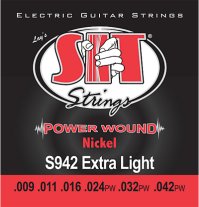 SIT S942 Power Wound Nickel Electric Guitar Strings 9-42