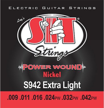 SIT S942 Power Wound Nickel Electric Guitar Strings 9-42