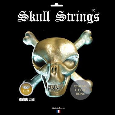 Skull Strings DC1158 Stainless Steel Drop C Set, 11-58