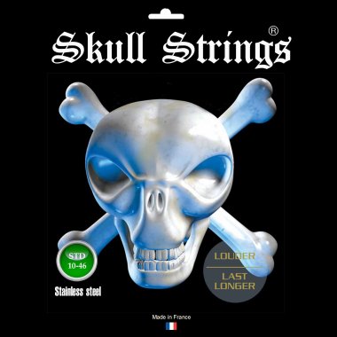 Skull Strings STD1046 Stainless Steel Regular, 10-46