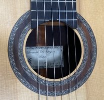 Sold 2017 Classical Guitar by Luthier Leonardo de Gregorio - Spruce, Indian Rosewood