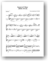 Sonata in E Minor - Hob. XIV:34 for two guitars