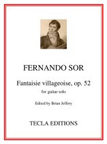 Sor | Fantaisie villageoise, Op. 52 for solo guitar | PDF Download