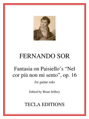Sor | Fantasia on Paisiello’s... Op. 16 for solo guitar | PDF Download