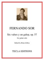 Sor | Six valses y un galop, Op. 57 for solo guitar | PDF Download