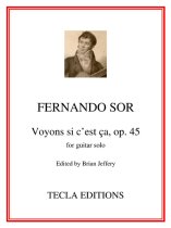 Sor | Voyons si c'est ca, Op. 45 for solo guitar | PDF Download