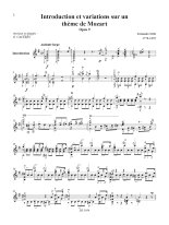 Sor arr. by Caceres | Introduction et variations sur un theme de Mozart