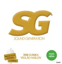 Sound Generation Classical Guitar SG 6682 Silverplated Medium 65/35 Sound Generation Classical Guitar SG 6682 Silverplated Medium 65/35