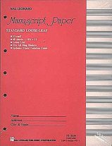 Standard 12 Stave Loose Leaf Manuscript Paper (Pink Cover)