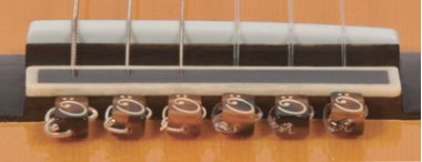 String-Tie Beads for Classical or Flamenco Guitar, Amber