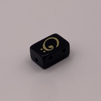 String-Tie Beads for Classical or Flamenco Guitar, Black, One Bead