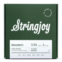 Stringjoy Broadways Classic Medium Gauge (11-48) Pure Nickel Electric Guitar Strings