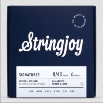 Stringjoy Signature Balanced Extra Light Gauge (8-40) Electric Guitar Strings
