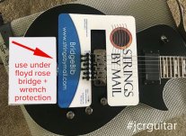Strings By Mail Bridge Bib, protection during acoustic string changes
