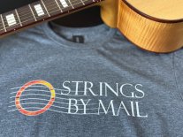 Strings By Mail Cotton T-Shirt Dark Heather, Medium
