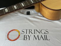 Strings By Mail Cotton T-Shirt Ice Gray, XL