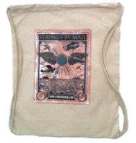 Strings By Mail Tote Bag with Drawstring 14 x 17