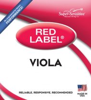 Super-Sensitive Red Label Viola Set Intermediate 14"