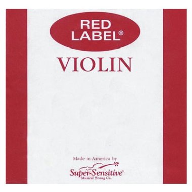 Super-Sensitive Red Label Violin D Single String 4/4 Medium Ball End