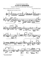 Swierkosz-Lenart | A Cup O' Kindness for solo guitar