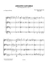 Tchaikovsky arr. by Burley | Andante cantabile for 4 guitars