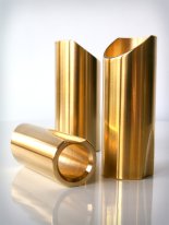 The Rock Slide Polished Brass Guitar Slide, Large, One Slide